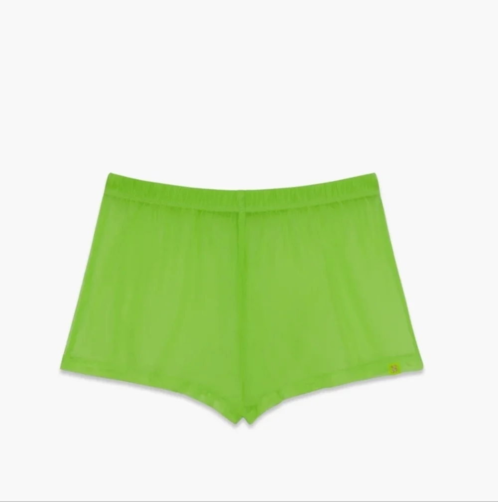 Savage X Fenty I Dare Hue Mesh Sleep Short - Kelly Green NIP